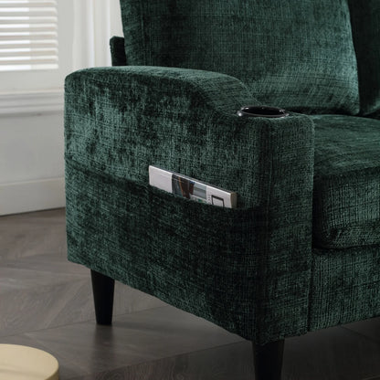 Cosiva Armonia – Canapé 4 places en chenille avec rangement intégré