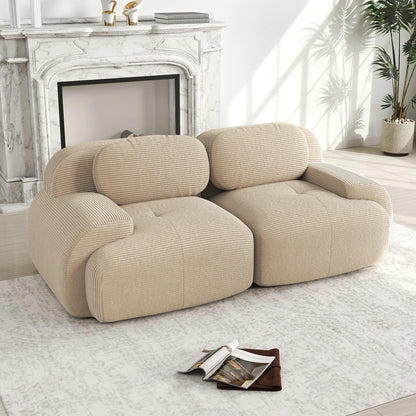 Cosiva Lumea – Causeuse modulaire en velours côtelé