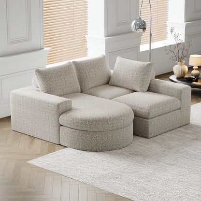 Cosiva Milano – Canapé modulable avec rangement et fonction lit