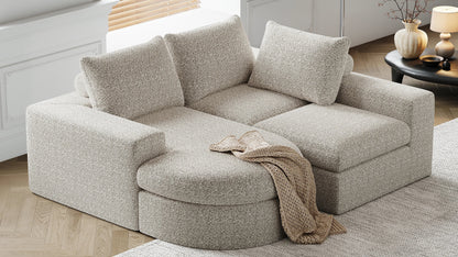 Cosiva Milano – Canapé modulable avec rangement et fonction lit